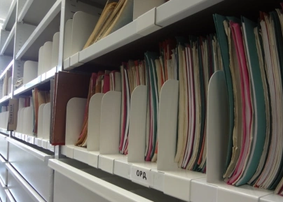 Стеллажи с подвижными ячейками для документов