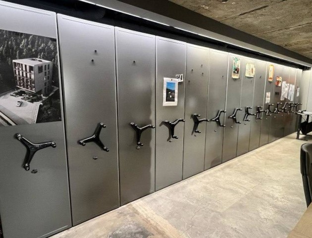 передвижные офисные стеллажи